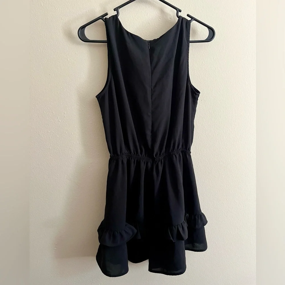 Flowy Black Romper